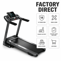Tapis de course électrique pliable pour la maison, machine de fitness, moteur silencieux, absorption des chocs, écran LED, support OEM, vente en gros
