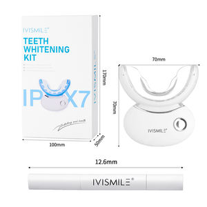 Dispositivo de cuidado bucal <span class=keywords><strong>Dental</strong></span> profesional, blanqueador, Kit de <span class=keywords><strong>blanqueamiento</strong></span> de dientes, etiqueta privada con cuentas de luz LED azul y roja - Product Image 6