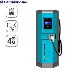 2024 amerikanischer Standard Dc 160 kW Kartenüberweisung 4G Qr-Code Scannen und Abrechnung Landung integrierte Single-Gun EV-Ladestation