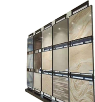 Échantillon personnalisé de carreaux de céramique en pierre de granit de quartz marbre simple/double face présentoir