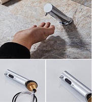 Distributeur de savon mousse automatique infrarouge électronique à capteur de liquide, en laiton, design moderne, pour usage hôtelier (Guangdong)