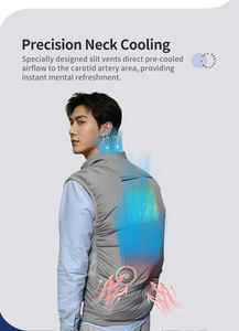 Giacca Estiva con Ventilatore, <span class=keywords><strong>Abbigliamento</strong></span> Rinfrescante con Ventola Alimentata da Power Bank 5V - Product Image 2