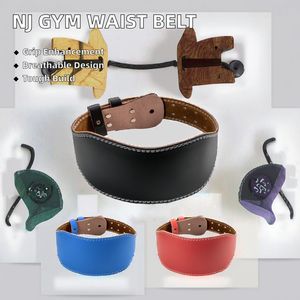 Custom Design High-Duty Gym Waist Belt High Quality Cowhide Soft Leather for Weightlifting Bodybuilding Training Hot Sale - Product Image 2