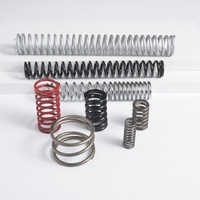 Ressort de compression sur mesure, ressort hélicoïdal en fil d'acier à haute teneur en carbone, extrémités fermées, directement de l'usine