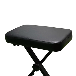 K-705-1B 3-Level Height Adjustment Adjustable <b>Metal</b> Folding Piano Keyboard <b>Bench</b> - Product Image 4