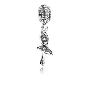 Bailando <span class=keywords><strong>princesa</strong></span> diseño chica encantos de cuentas de plata 925 colgante para collar de <span class=keywords><strong>la</strong></span> joyería diy que hace - Product Image 1