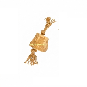 Premium Coffee Wood Tug Toy with Sustainable Hemp Rope Non-Toxic Dog Chew Stick for Dental Hygiene Pet Supplies Factory - Product Image 3