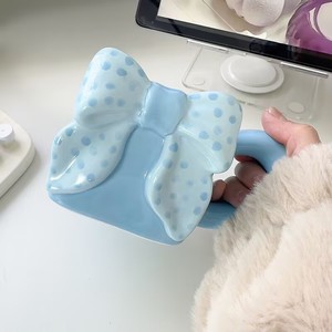 L Factory Direct Sales Ins Cute Hand-painted Bow Ceramic Cup Creative <strong>Princess</strong> Coffee <strong>Mug</strong> - Product Image 6