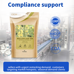 Té de Hoja de Gordolobo Herbal Natural Puro al por Mayor para la Limpieza Pulmonar y el Apoyo Respiratorio, Fórmula y Empaque Personalizados - Product Image 5