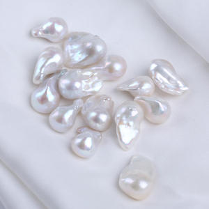 ไข่มุกโค้ชสีขาวขนาด 15-17 มม. ไข่มุกน้ำจืดทรงบาร็อคแบบเคชิ สำหรับทำสร้อยคอ DIY ไข่มุกแบบหลวม - Product Image 3