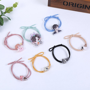 Customized Acrylic Headband Creative Anime <strong>Elastic</strong> Hair Rope DIY Headband Hair <strong>Loop</strong> <strong>with</strong> Custom Acrylic Charm - Product Image 4