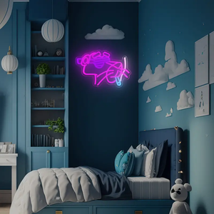 Livraison rapide Unique personnalisé mural filles personne Led enseigne au néon pour chambre maison chambre décor intérieur fumer avec des lunettes - Product Image 4