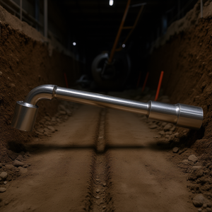 Componente de la máquina de perforación de tuberías FG 613 A20, extensión de eje metálico - Product Image 3