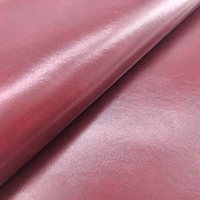 Tissu en cuir synthétique grain perle ciré 0,8 mm, 54 pouces, avec support brossé, pour jupes et fauteuils, plusieurs couleurs, MOQ 1 yard