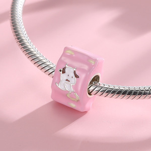 S925เงินหยดกาวลูกปัดนมชามันฝรั่งทอดชุดอาหารลูกปัดสร้อยข้อมือผู้หญิง Diy อุปกรณ์เสริมลูกปัดสี - Product Image 6