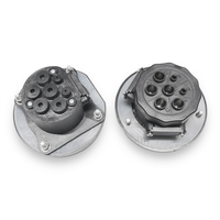 Nuevo Conector Hembra Tipo 2 de 22 kW, 32 A, Trifásico, para Carga de Vehículos Eléctricos, IEC 62196-2, para Wallbox, con Certificación TUV CE