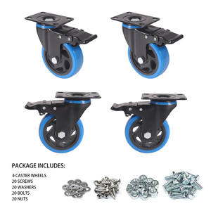 OEM Factory <span class=keywords><strong>Amazon</strong></span> 2,5 ''3'' 4 ''5'' 6 ''Ruedas <span class=keywords><strong>de</strong></span> ruedas industriales <span class=keywords><strong>de</strong></span> PVC azul para gabinete <span class=keywords><strong>de</strong></span> herramientas <span class=keywords><strong>de</strong></span> servicio y ruedas <span class=keywords><strong>de</strong></span> gabinete rodante - Product Image 3