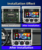 12,3 Zoll Android 14 für Toyota FJ Cruiser J15 2006 - 2020 Haupteinheit All-in-One Autoradio Multimedia-Navigation QLED Universal
