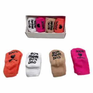 Wholesale Custom Cute New Born Baby Gift Socks Baby Non-Slip Socks For Baby Girls Boys