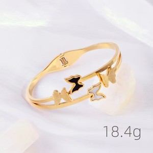 ขายส่งเครื่องประดับสแตนเลส สร้อยข้อมือรูปผีเสื้อ สร้อยข้อมือเหล็กคุณภาพสูง ไม่ลอกสี - Product Image 4