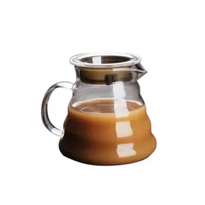 Household glass hand-held filter coffee pot cloud pot coffee maker glass pot