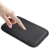 Accoudoir de console centrale en cuir avec coussin en éponge HD, accoudoir de voiture à double sangle perforé et respirant, pour BMW Toyota Honda