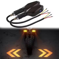 Clignotant Universel RGB pour Moto, Scooter – Lumière Indicateur Ambre à Projection, Feu Arrière de Virage