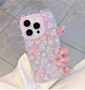 Funda para iPhone 17 Pro Max – Diseño Floral Simple de Primavera y Verano, Funda Protectora Completa con Textura de Tul - Product Image 5