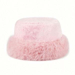 Wholesale Soft Warm Lady's Winter Fur Hat Luxury Bucket Hats for Women Winter - Product Image 3