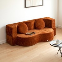 Sofá de Terciopelo Comprimido 25, Nuevo Sofá Cama Plegable de Doble Uso para Apartamentos Pequeños, con Esponja Integrada y Compresión al Vacío