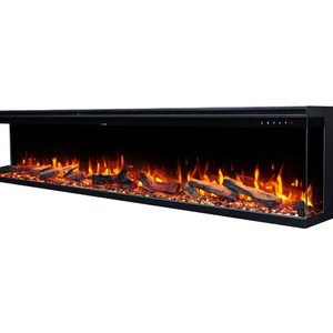 Chimenea Eléctrica Lineal Ultrafina Empotrada de 72 Pulgadas para Interiores de Hogar Moderno con <span class=keywords><strong>Llama</strong></span> LED Multicolor, Chimenea Decorativa Empotrada - Product Image 1