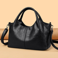 Sac fourre-tout grande capacité en cuir PU souple imperméable pour femme, sac à bandoulière décontracté vintage, sac hobo minimaliste avec fermeture éclair pour la plage
