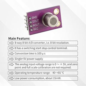 Aismartlink <span class=keywords><strong>MS1100</strong></span> cảm biến khí, VOCs cảm biến cho chất lượng không khí, Carbon Dioxide formaldehyde giám sát TVOC CO2 Mô-đun cảm biến khí - Product Image 3