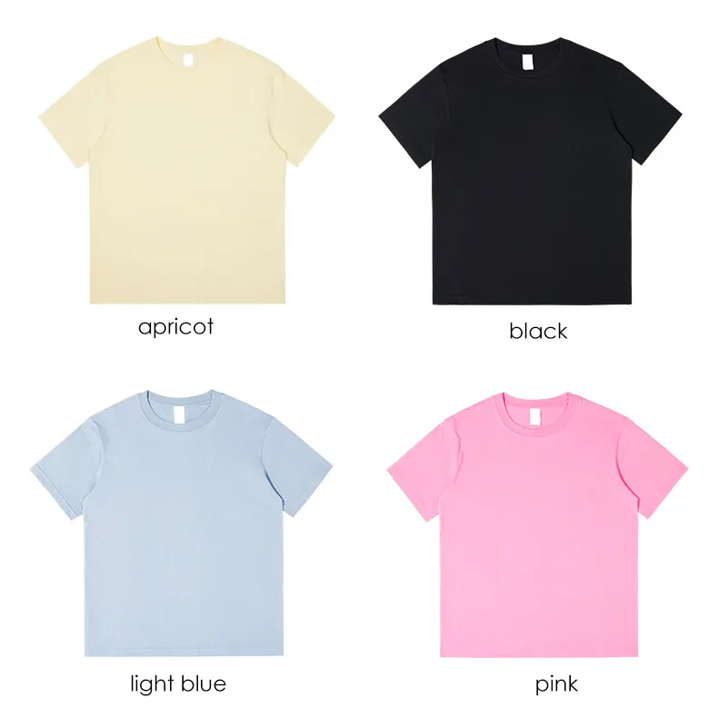 RTS Wholesale Custom Brand Logo Oversized TShirt Unisex 100% Cotton Tees Plain Blank Men T Shirt Casual Men's T-shirts