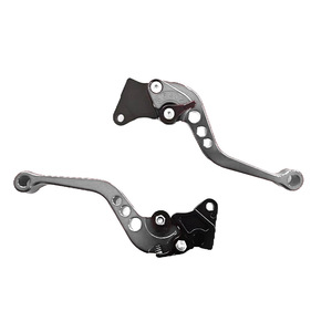 Leviers de frein et d'embrayage de moto en aluminium réglables pour scooter, moto tout-terrain - Plusieurs couleurs (argent/violet/or/bleu/noir/rouge) - Product Image 4