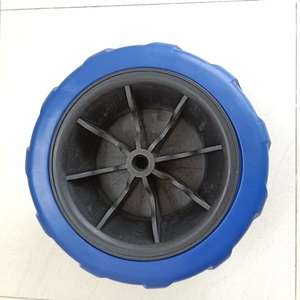 7x4 дюймов твердый пластиковый ПВХ пляжный складной вагон тележка шины и колеса - Product Image 3