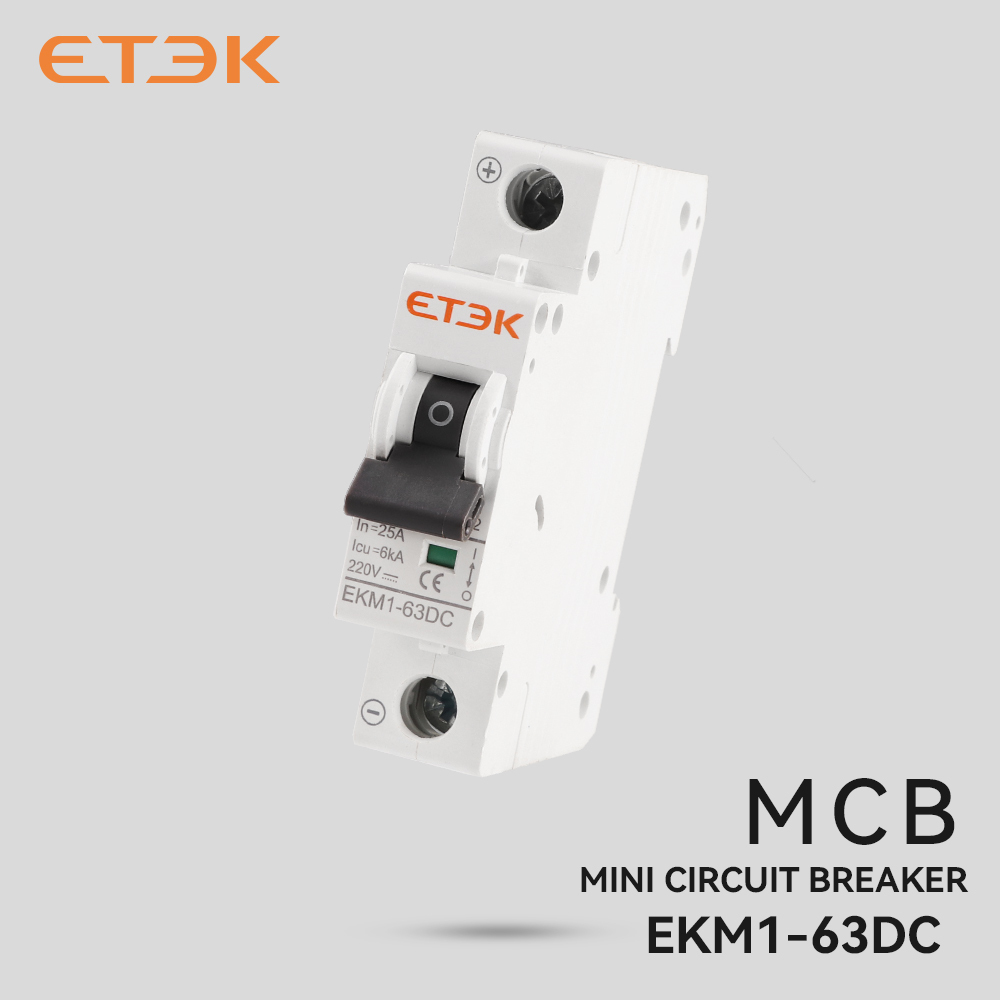 ETEK 1P/2P/4P DC 500V/1000V Mini Circuit Breaker 1-63A 6ka Solar MCB for PV System EKM1-63DC Miniature Circuit Breaker 250V · image 5