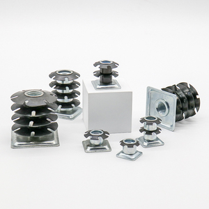 Connettore per tubi in metallo per gambe di mobili, inserti per tubi in acciaio Sunflower, dado di collegamento filettato per pannelli espositivi - Product Image 4