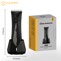 Tondeuse électrique pour l'aine et le corps LILIPRO T10, rasoir à billes, rasoir sûr sans fil, rasoir pour barbe, visage et poils, tondeuse pour l'aine