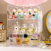 Présentoir de bouteilles de parfum en acrylique transparent et moderne, présentoir de bouteilles de parfum colorées, cadeau personnalisé