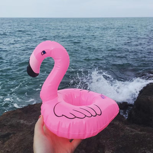 PVC Inflatable Drink Cup Holder Floating Bar Coasters and <b>Pool</b> Toys for Drink Lovers Inflatable Floatation Devices - Product Image 3