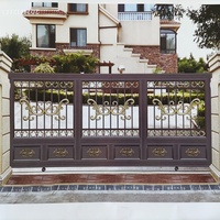 Portails principaux de sécurité en aluminium coulissants et battants pour entrée de villa, mur de clôture, allée, design 2026, dernières tendances