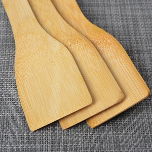 ไม้พายไม้ไผ่ทรงสี่เหลี่ยม 25x5.5 ซม. อุปกรณ์ทำครัว ใช้กับกระทะเคลือบกันติด ล้างด้วยมือเท่านั้น - Product Image 1