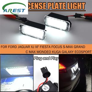 2Pcs Eclairage de plaque d'immatriculation pour <span class=keywords><strong>Ford</strong></span> KUGA <span class=keywords><strong>S</strong></span> MAX MONDEO MK4 <span class=keywords><strong>MK5</strong></span> MK2 <span class=keywords><strong>FIESTA</strong></span> 2008-2019 FOCUS ABS Plastic 12V LED Number Signal Light - Product Image 1