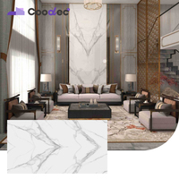 Panneau mural décoratif en PVC texturé moderne effet marbre UV pour l'aménagement intérieur – Vente en gros directe usine