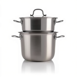 Stainless Steel Pasta Cooker (22cm) VANITOSA Spaghetti Modern Double Handle Dishwasher Safe V5758Y2INSL - Product Image 3