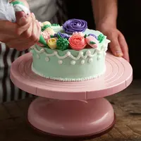 Placas giratórias antiderrapantes para cozinha, suporte giratório para decoração de bolo