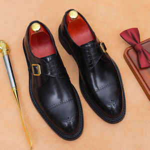 Nueva Tendencia: Zapatos de Hombre de Cuero Genuino, Cerrados, Brillantes, para Otoño, Estilo Británico, Deportivos, Casuales, Sin Cordones, Ligeros, Antideslizantes y Aislantes - Product Image 3