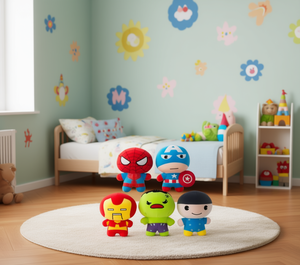 Juguetes de peluche Marvel de 18 cm, figuras de peluche suaves para decoración de dormitorio infantil, regalo de cumpleaños, diseño moderno, estilo unisex - Product Image 2
