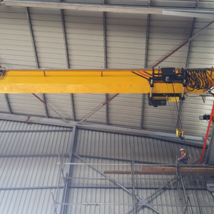 Pont roulant monopoutre européen de 5, 10 et 20 tonnes avec palan à double vitesse et moteur-pompe pour usage en construction - Product Image 4